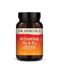 Dr Mercola Vitamins D3 and K2 90 capsules