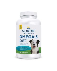 Nordic Naturals Omega 3 soft gels for dogs 180 soft gels