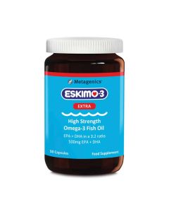 Metagenics Eskimo-3 Extra Support Fish Oil & Vitamin E - 50 capsules