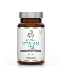 Cytoplan Vitamin D3 + K2 | 60 Vegan Capsules