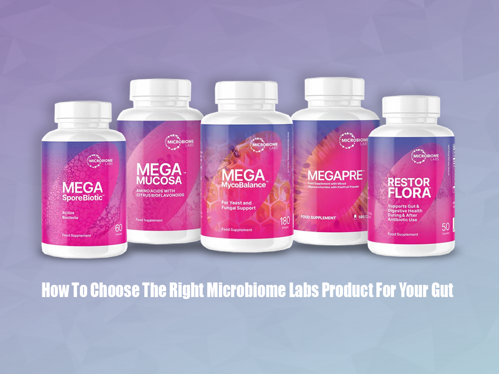 Range of Microbiome Labs Probiotics