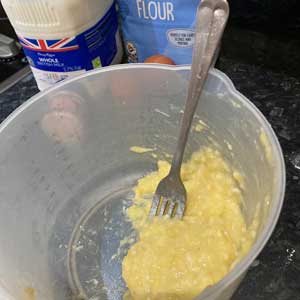 mashed bananas - no lumps