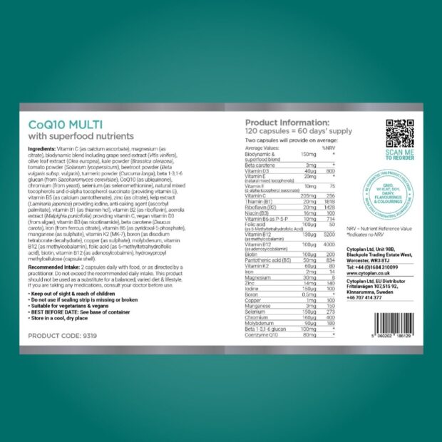 Cytoplan CoQ10 Multi Label