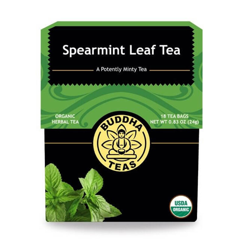 Buddha Teas Organic Spearmint Leaf Tea 18 bags Totally Healthful