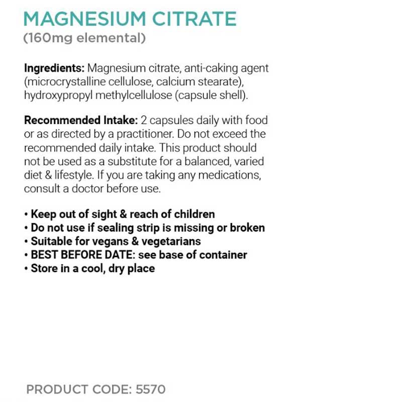 Cytoplan Magnesium Citrate Label 1