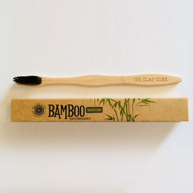 The Clay Cure Eco Bamboo Toothbrush Medium