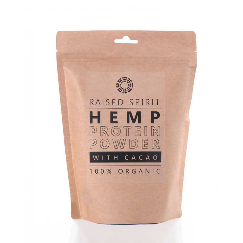 Raised Spirit Organic Hemp Protein Powder with Cacoa Totally Healthful