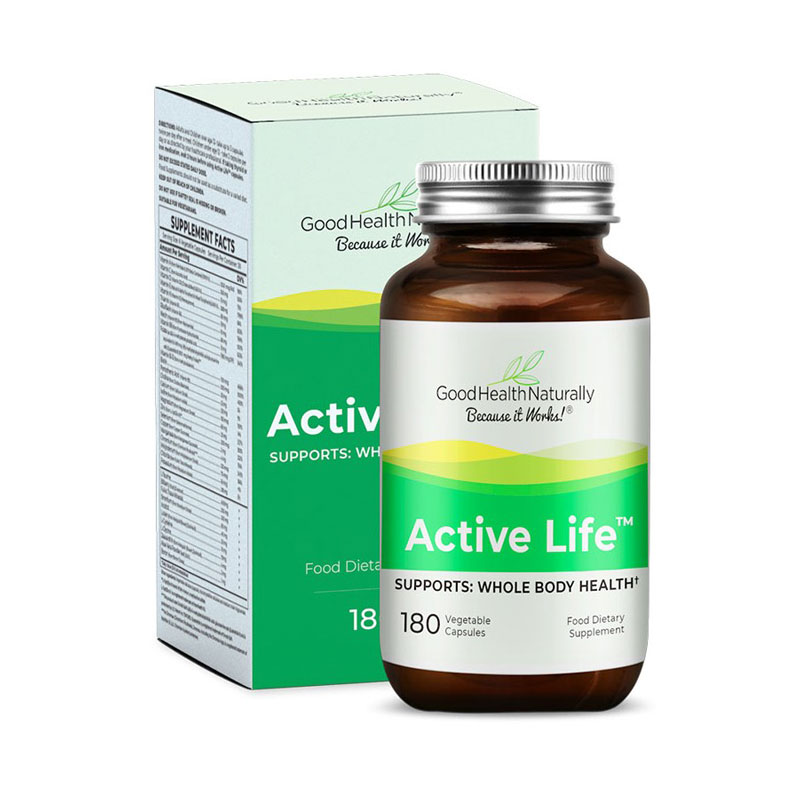 Good Health Naturally Active Life 180 Capsules Totally Healthful