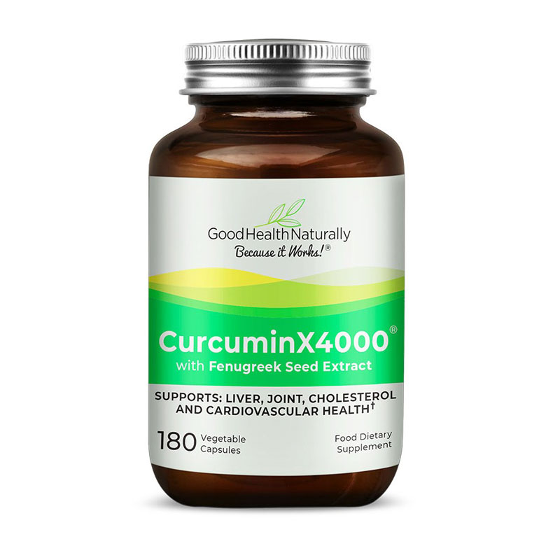 Good Health Naturally Curcumin X4000 with Fenugreek Seed Extract 180