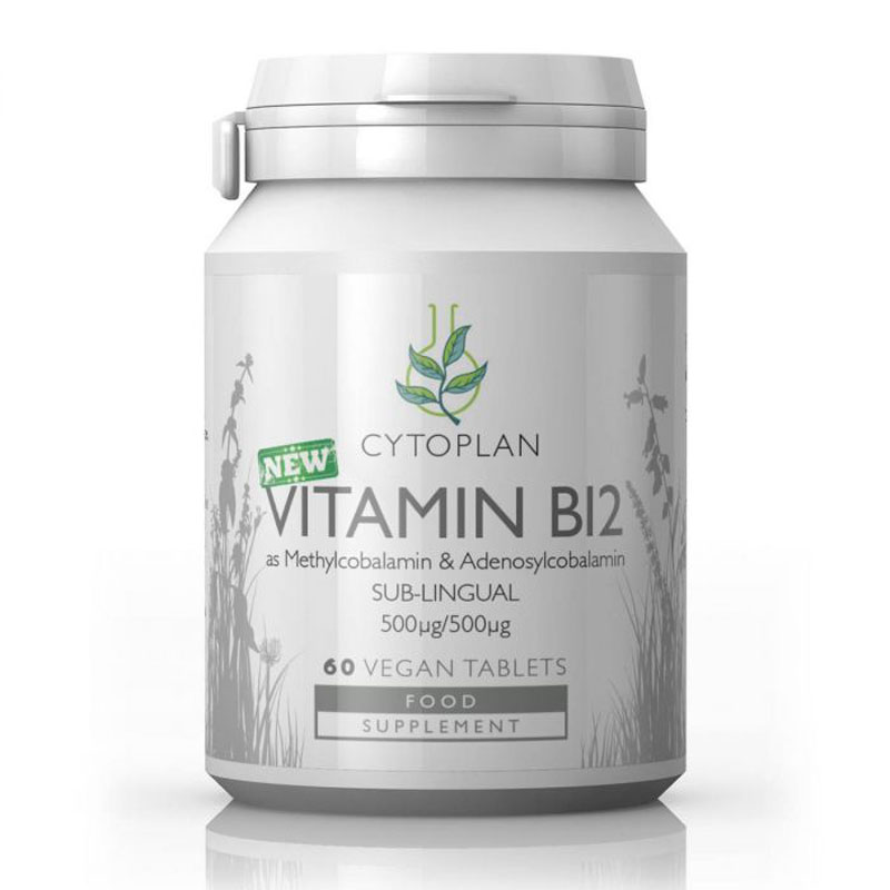 Cytoplan Vitamin B12 Sublingual 500iu 60 Capsules Totally Healthful
