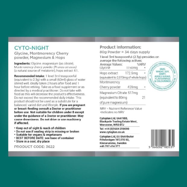 cytoplan cyto-night label