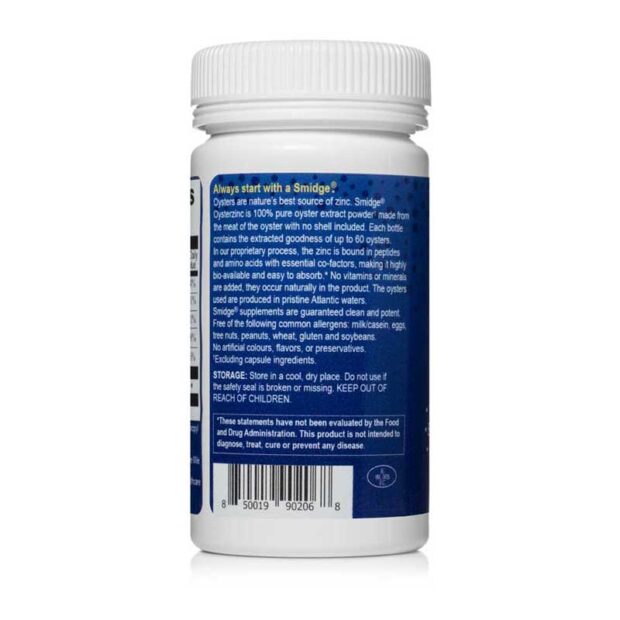 Smidge Oysterzinc 120 Capsules - Image 2
