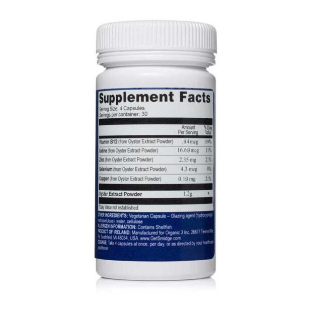 Smidge Oysterzinc 120 Capsules - Image 3