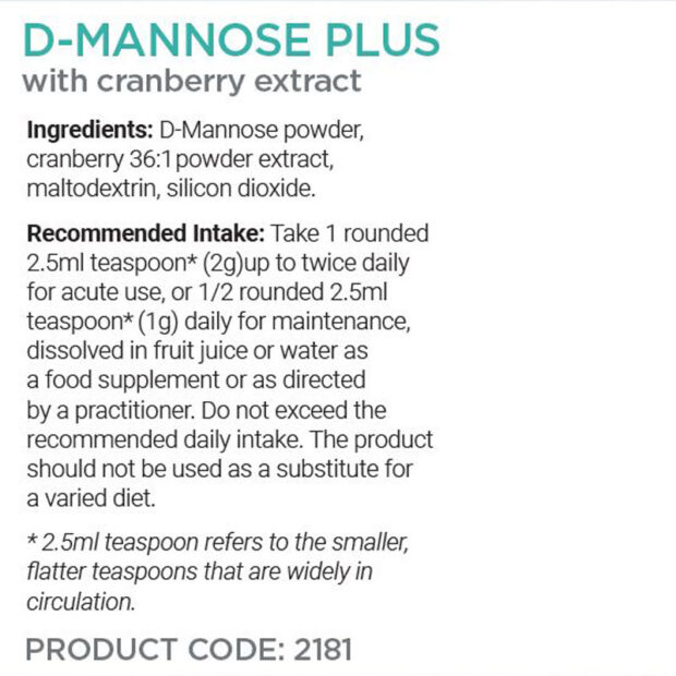 Cytoplan D-Mannose Plus 50g - Image 4