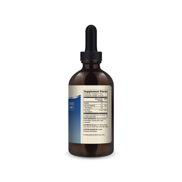 Dr Mercola Zinc Liquid Drops label