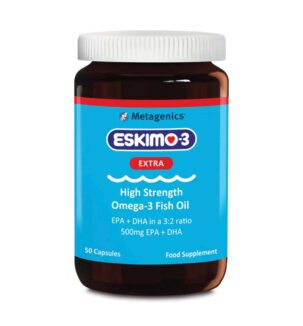 Metagenics Eskimo-3 Extra Support Fish Oil & Vitamin E - 50 capsules