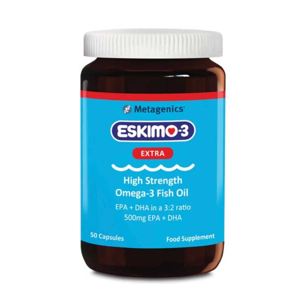 Metagenics Eskimo-3 Extra Support Fish Oil & Vitamin E - 50 capsules