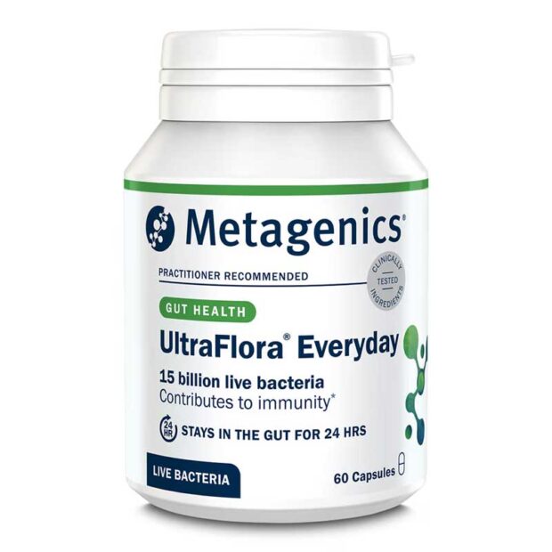 Metagenics UltraFlora Everyday Everyday Dairy Free Probiotics 60 Capsules - Image 10